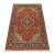Fine Qom Rug 3’3” X 4’11” Red Wool Traditional Hand-Knotted Oriental Carpet For Sale