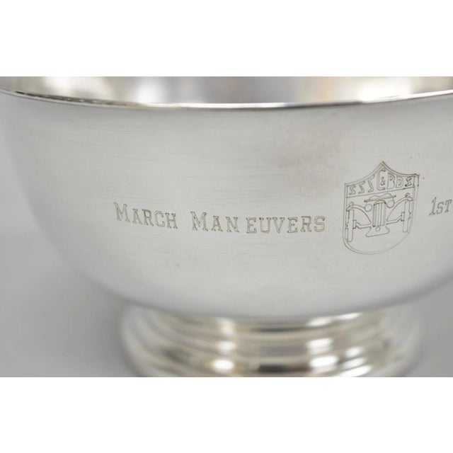 Late 20th Century Vintage Sssc&bds Car Club Silver Plated Award Footed Nut Bowl Dish - a Pair For Sale - Image 5 of 14