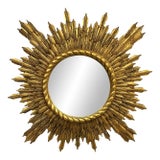 Gilt Starburst Mirror For Sale