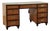 Vintage Campaign Style Leather Top Desk by Baker Collectors Edition For Sale