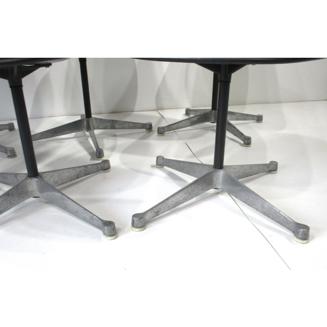 6 Eames Aluminum Group Swiveling Dining Chairs for Herman Miller For Sale - Image 9 of 12