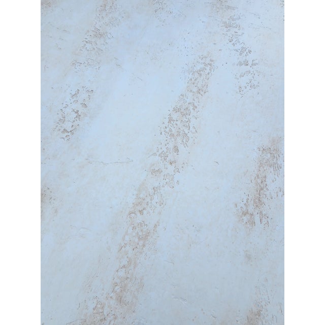 Late 20th Century Niermann Weeks Large Pedestal Faux Marble Dining Table For Sale - Image 12 of 14