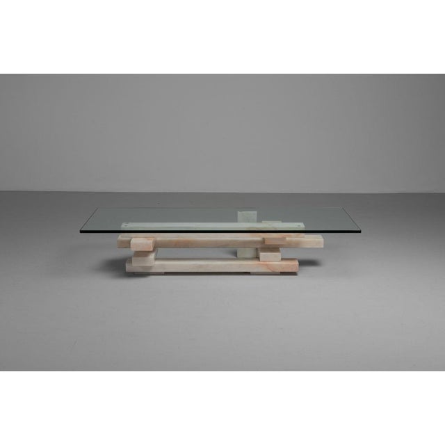 1970s Marble Coffee Table by Willy Ballez, Belgium, 1979 For Sale - Image 5 of 18
