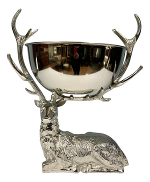 Silver Plate Stag Champagne Cooler