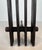 Mid-Century Modern Modernist Steel Andirons. French Work. Circa 1970 - a Pair For Sale - Image 3 of 12