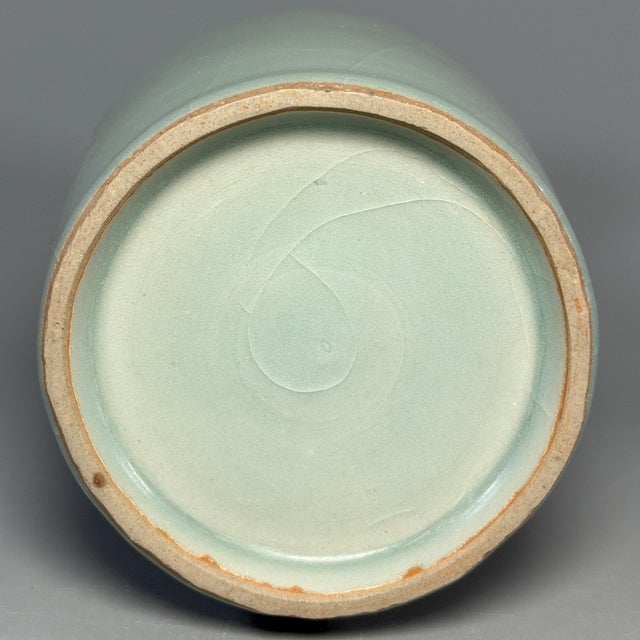 Ancient Chinese Longquan Celadon Phoenix Ear Vase | One of a Kind For Sale - Image 9 of 9
