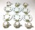 Italian 1980s Cantagalli Firenze Italian Faience Hand-Painted Cups and Saucers Set of 6 For Sale - Image 3 of 5