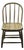 Spindle Antiqued Gold Painted Chair From the Early 1900s For Sale