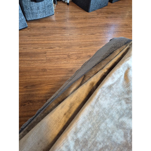 Scalamandre "Paddington" Striated Cotton Velvet- 5 Yards For Sale - Image 9 of 10