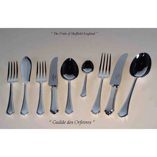 James Dixon & Sons 1970s Traiditonal Silver Dinner Knife , Pembury Pattern For Sale - Image 4 of 10