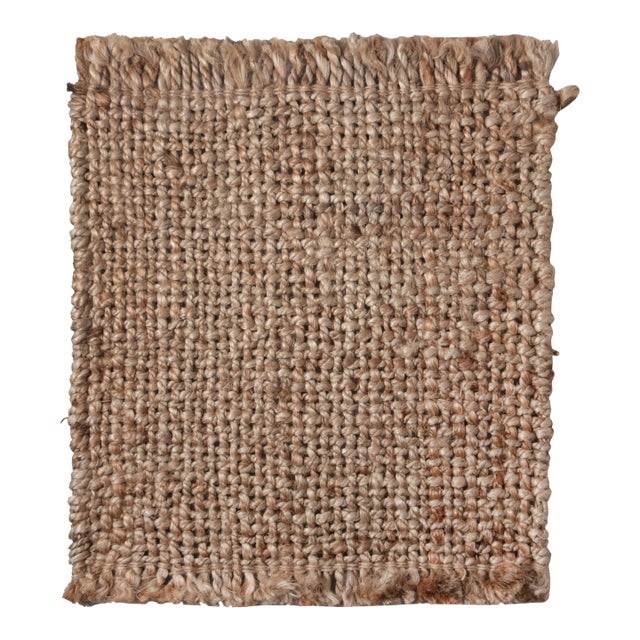 Rug & Kilim Nubby Beige/Brown Jute Rug, 12' x 12' For Sale