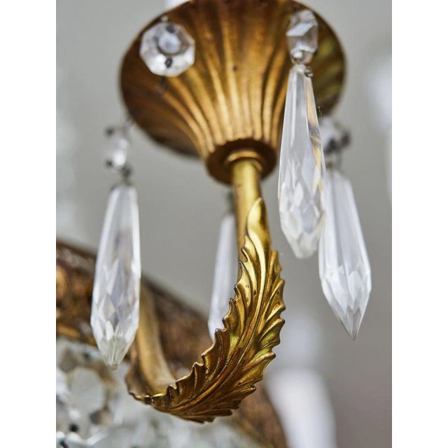 Classic Crystal Chandelier with Thirteen Bulbs For Sale - Image 6 of 10