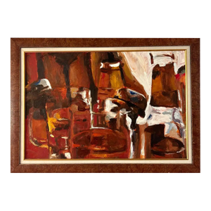 Mid 20th Century American School Abstract Painting, Framed