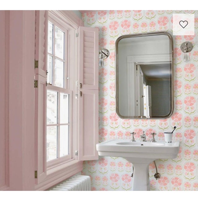 Paper Schumacher Wallpaper 5014111 Anjuna Floral in Blush For Sale - Image 7 of 7