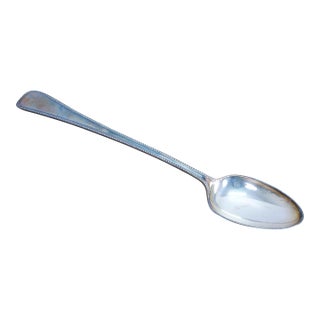 Antique Davis & Sons Silverplate Stuffing Serving Spoon 13" For Sale