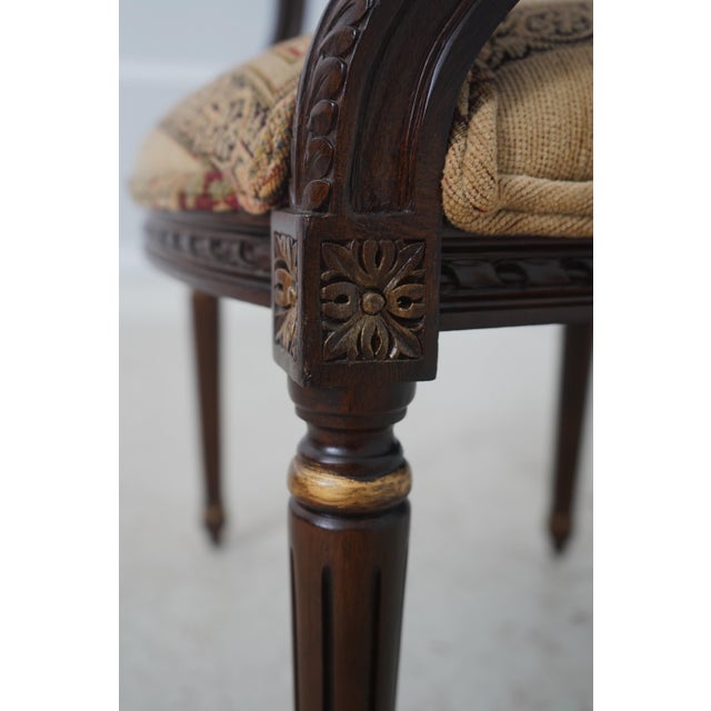 Wood Pair of Andre Originals Louis XVI Style Armchairs For Sale - Image 7 of 18
