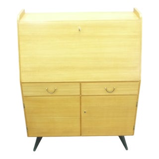 Mid-Century Ash Secretaire, 1950s For Sale