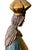 Antique Religious Folk Art - Carved Wooden and Painted Santos Figure of Santa Ana Triple For Sale - Image 14 of 18