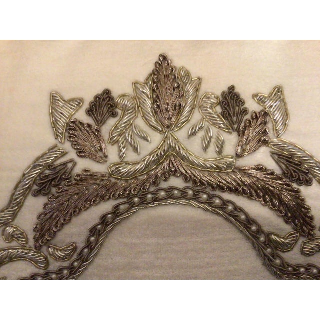 Kashmir Export House White Decoration Feather Pillow For Sale - Image 9 of 13