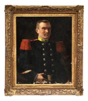 Portrait of a Young French Soldier, 1900, Oil on Canvas