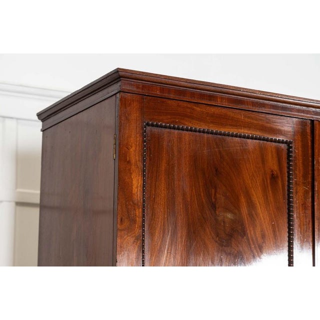 English Mahogany Linen Press, 1870s For Sale - Image 12 of 18