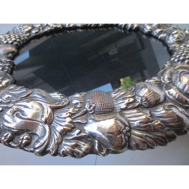 Silver Plate Large Portrait Photo Frame For Sale In New York - Image 6 of 8