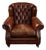 Ardingly Cigar Club Armchair in Antique Whisky Leather by Timothy Oulton, 2010s For Sale