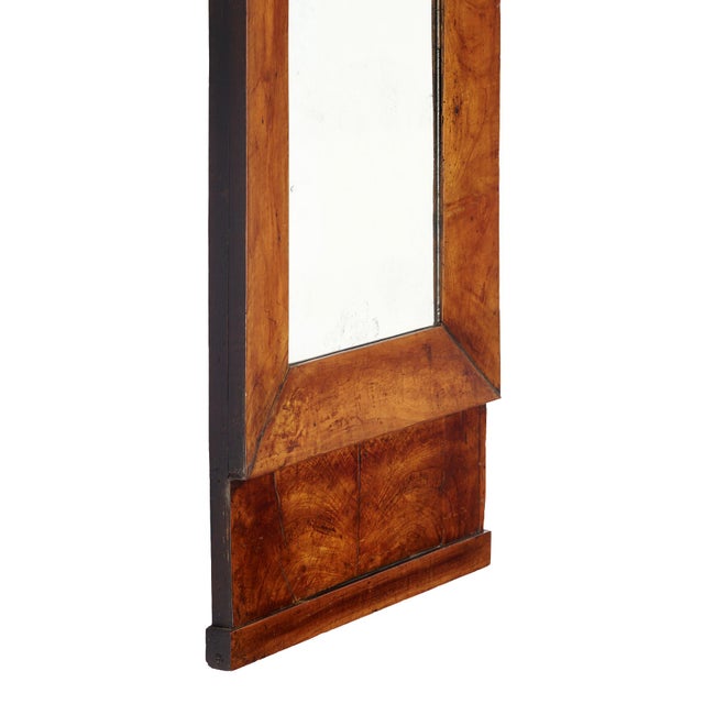 Wood French Directoire Period Wooden Mirror For Sale - Image 7 of 9