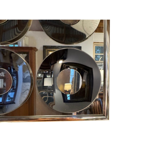 1970s 1970s Hal Bienenfeld "Mirror Graphics" Chrome Op Art Mirror Sculpture For Sale - Image 5 of 7