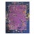 1920s Antique Purple Oriental Floral Chinese Handknotted Art Deco Wool Rug For Sale