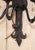 Black Early 20th Century French Gothic Revival Wrought Iron Wall Sconces, Set of 3 For Sale - Image 8 of 10