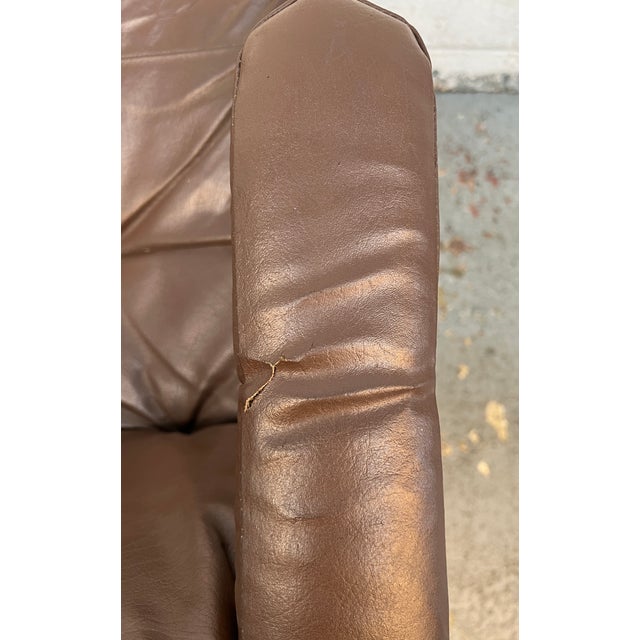 Vintage Bentwood and Leather Rocking Chair For Sale - Image 10 of 12