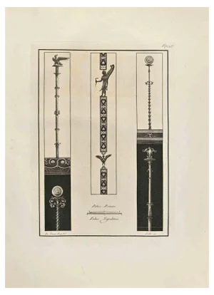 Carlo Nolli, Roman Wall Motif with Nehebkau, Etching, 18th Century