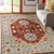 Textile 10x14 Talia Traditional Red Rust Bold Star Geometric Handknotted Wool Carpet Rug For Sale - Image 7 of 10