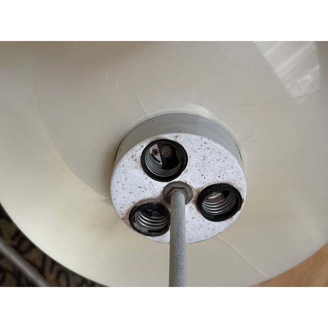 1950s Polished Brass & Marble Table Lamp Attributed to Gerald Thurston for Lightolier For Sale - Image 9 of 12