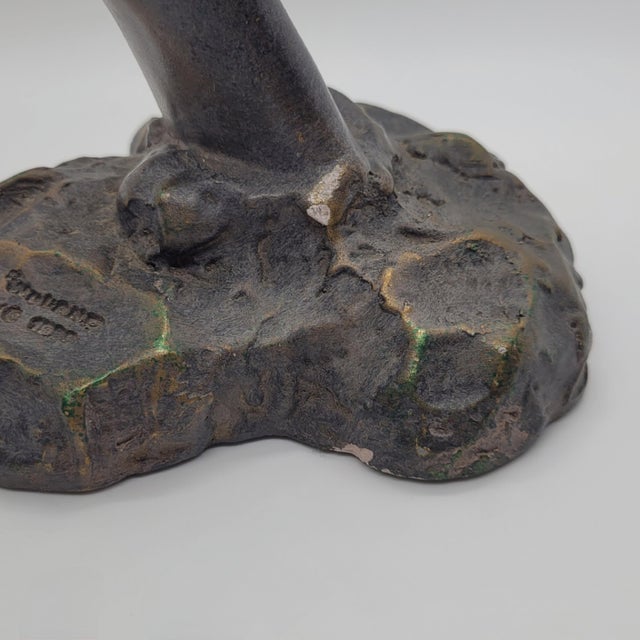Vintage 1999 Wyland Austin Sculptures Tranquility Whale Tail Bronze Figurine For Sale - Image 4 of 18