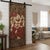 Wood Vintage Carved Blessing Ganesha Wall Art Sculpture – Handcrafted Indian Wooden Barn Door 83x36 For Sale - Image 7 of 7
