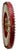 Ruby Red Nice Antique American Hand Painted Wood & Metal Wheel of Fortune Gaming Wheel Circa Early 20th Century For Sale - Image 8 of 18