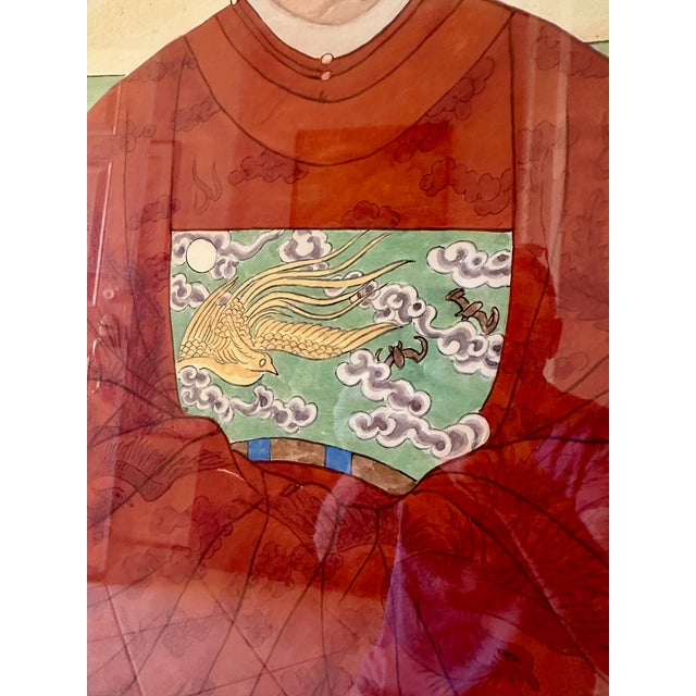 Pair Large Korean Ancestral Portraits 18th/19 Century Joseon Dynasty For Sale - Image 10 of 18