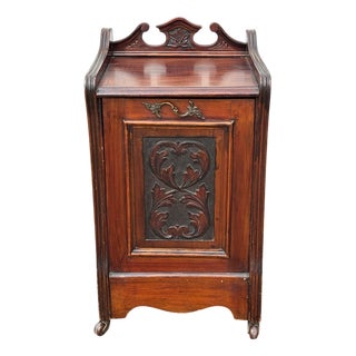 Victorian Mahogany Fireside Coal For Sale