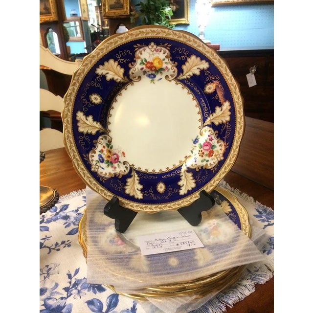 Ceramic 1910s English Porcelain Dinner Plates, Cauldon China, Set of Six For Sale - Image 7 of 12