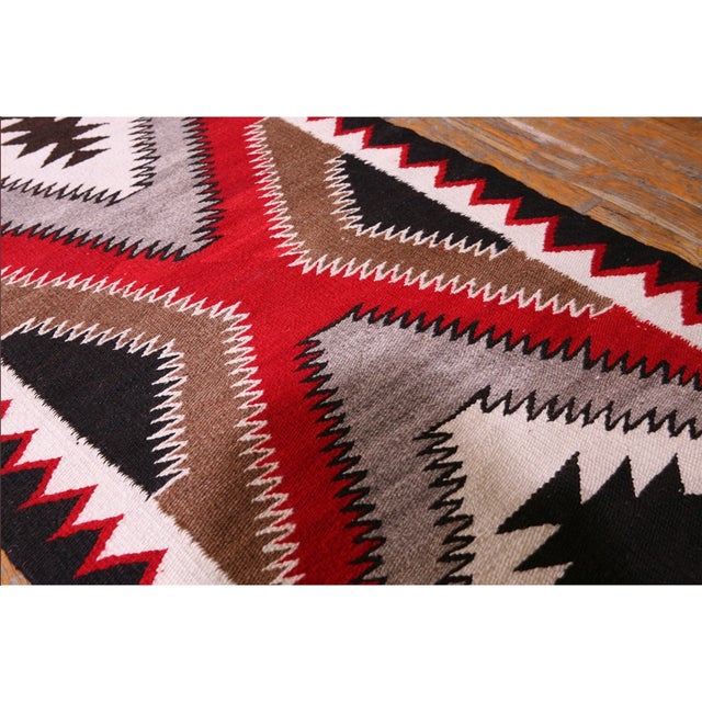 Early 20th Century American Navajo Carpet ( 2'2" X 4'3" - 66 X 130 ) For Sale - Image 9 of 12