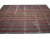 Contemporary 1960s Vintage Red & Gray Striped Kilim Rug- 7′ × 11′1″ For Sale - Image 3 of 7