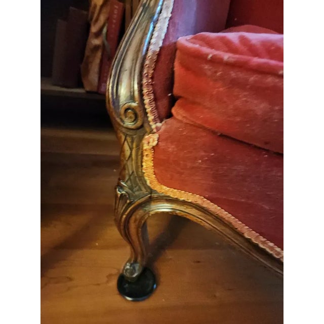 18thc French Louis XV Period Exceptionally Carved Walnut Bergeres - Signed by Antoine Leonard Couturier Christies Provenance a - Pair For Sale - Image 4 of 12
