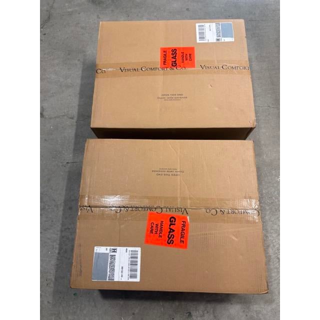 (STILL IN THE BO NEVER OPENED) Large Bracketed Wall Sconce (SKU: KW2123BZ-CG) is a premium architectural lighting fixture...
