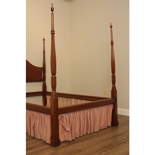 R. Wurster Custom Mahogany Carved Four Poster Bed For Sale In Philadelphia - Image 6 of 13