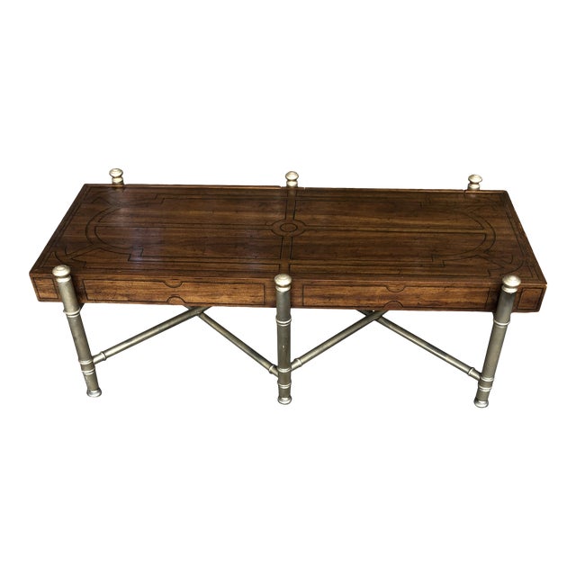 Vintage Drexel Heritage Style X Base Coffee Table Chairish