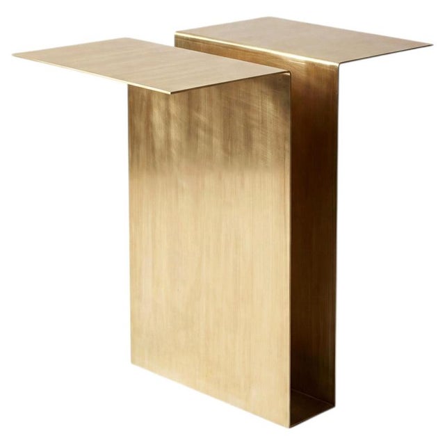 Balance Side Table in Brass by Auste Ost For Sale - Image 13 of 13