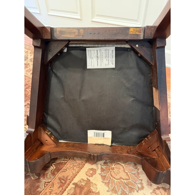 2000 - 2009 Henredon 10 Piece Dining Chair Set Including 2 End Chairs With Arms and 8 Armless Chairs For Sale - Image 5 of 5