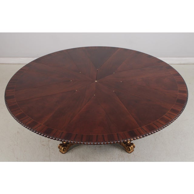 Vintage Regency Style Mahogany Radial Table For Sale - Image 15 of 18